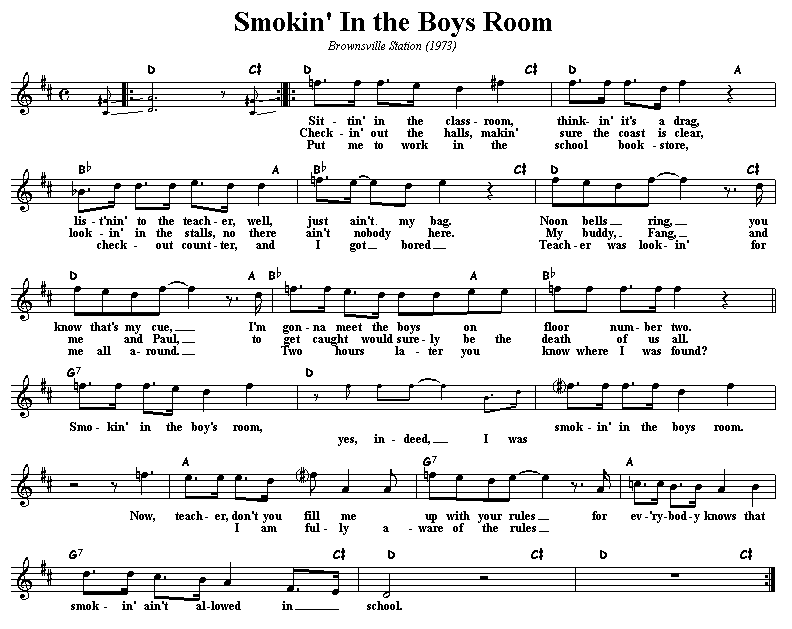 Smokin' In the Boys' Room